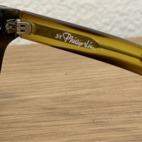 LINDA FARROW X 3.1 PHILLIP LIM PL/5/6 LICHEN ACETATE SUNGLASSES CAT 2 - Picture 4 of 10